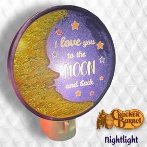 Cracker Barrel " I love you to the moon and back" Night Light